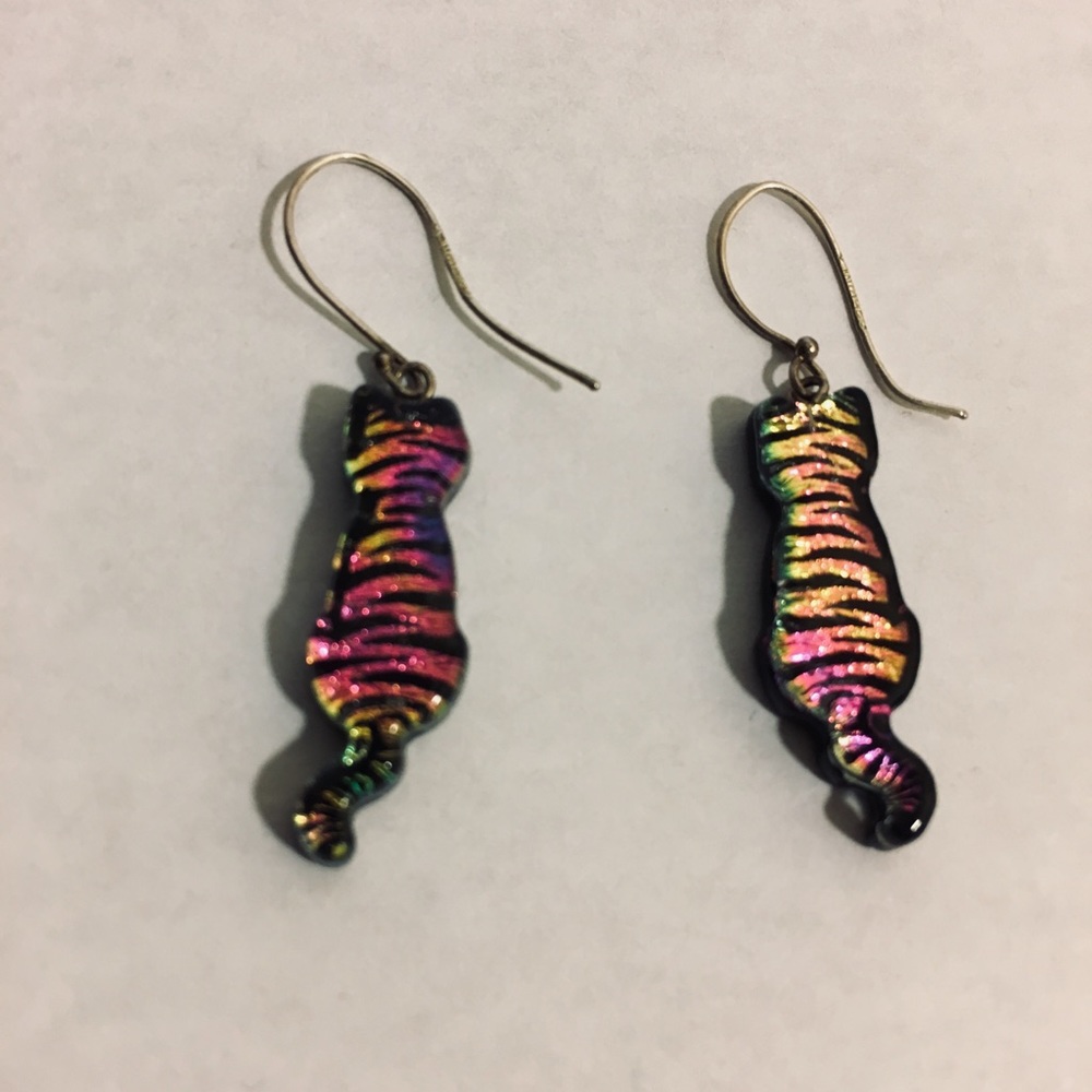 Rainbow Cat Earrings